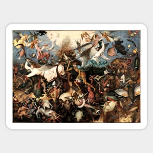 The Fall of the Rebel Angels - Pieter Bruegel the Elder Sticker